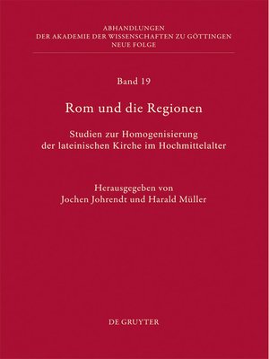 cover image of Rom und die Regionen